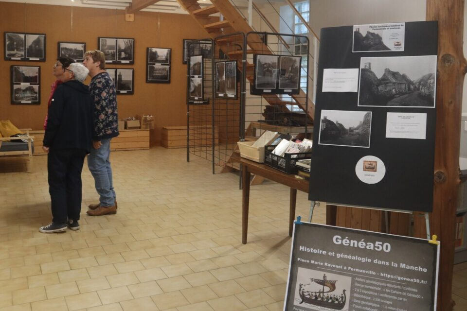 L'exposition de photos inédites de Fermanville et de communes voisine est à découvrir dans les locaux de l'ancien office de tourisme.