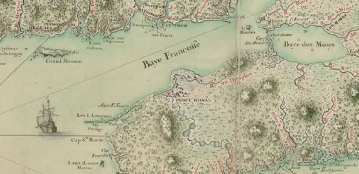 Carte de Port-Royal - 1708