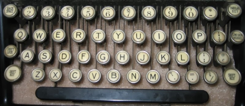 Le clavier d'une Woodstock, modèle 5 H.N. des années 1920 - H.T. Janet Swisher